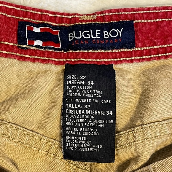 Vintage Bugle Boy size 32x34 khaki cargos - Picture 4 of 9